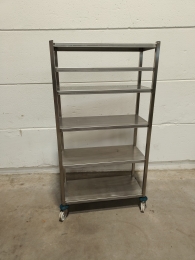 Mobile s/s rack - 97x48x172 cm 